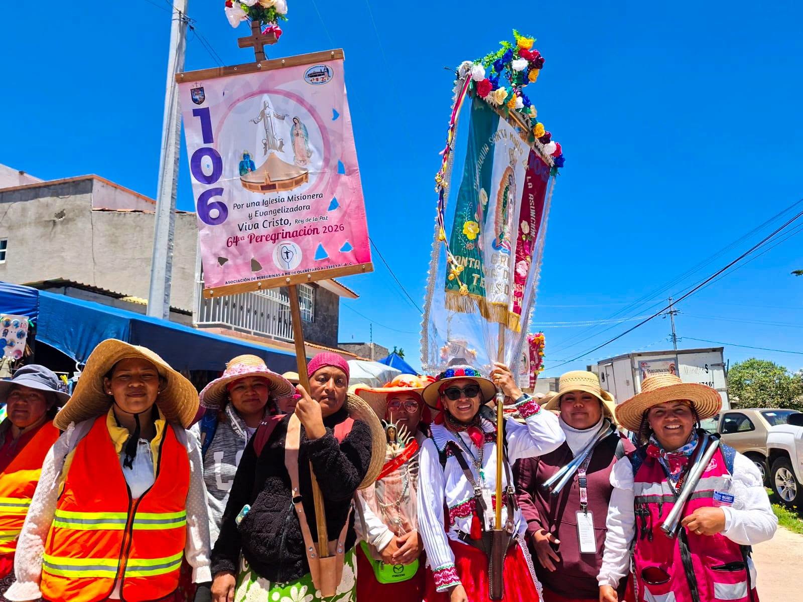 Más de 18 mil 600 peregrinas de Querétaro cruzan Tepeji del Río