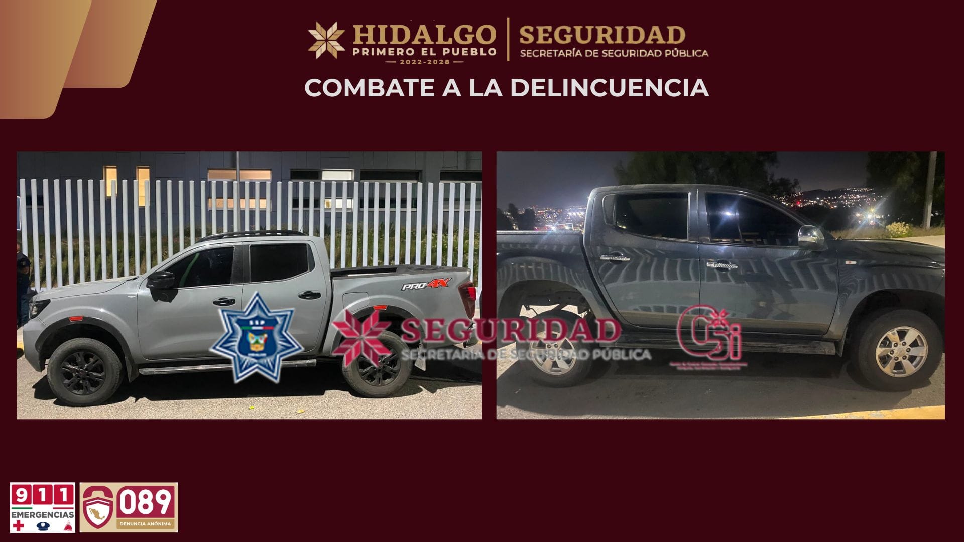 Operativo en Huichapan deja cinco detenidos