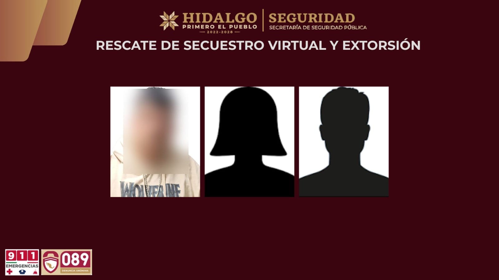 SSPH evita secuestro virtual y rescata a tres personas en Tulancingo
