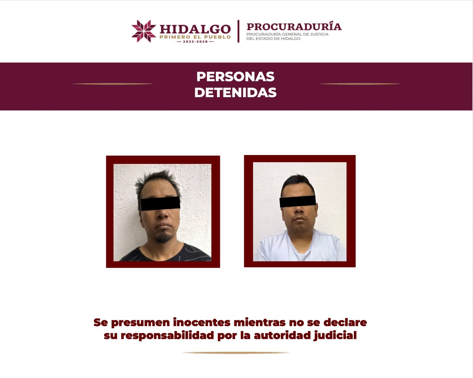 Detienen dos personas por portación de armas y droga
