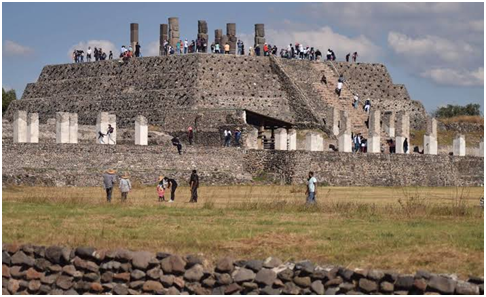 Zona arqueológica de Tula lidera visitas, pero sin turismo extranjero durante junio