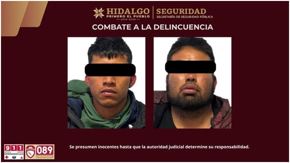 Detienen a dos presuntos generadores de violencia en Zempoala