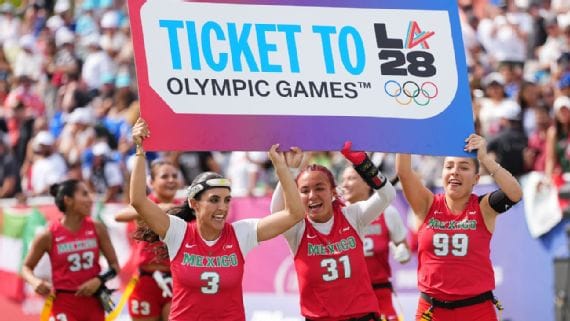 México hace historia: la selección femenil de flag football asegura boleto a Los Ángeles 2028