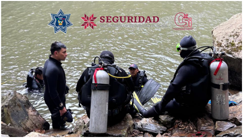 Localizan cuerpo de joven desaparecido en presa de Metzquititlán