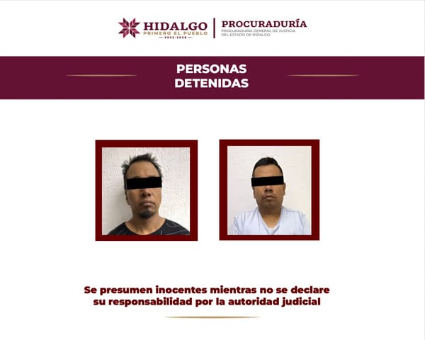 Detienen dos personas por portación de armas y droga