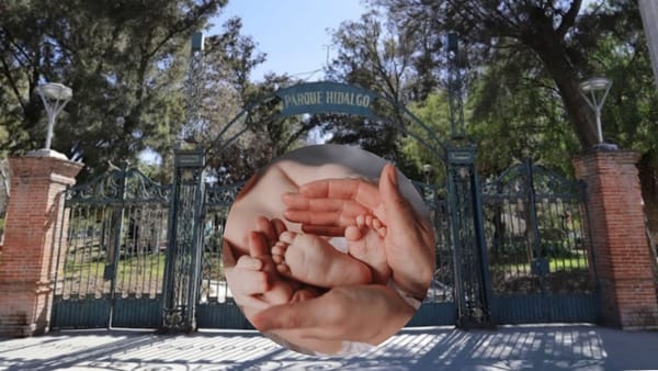 Mujer da a luz en pleno Parque Hidalgo de Pachuca