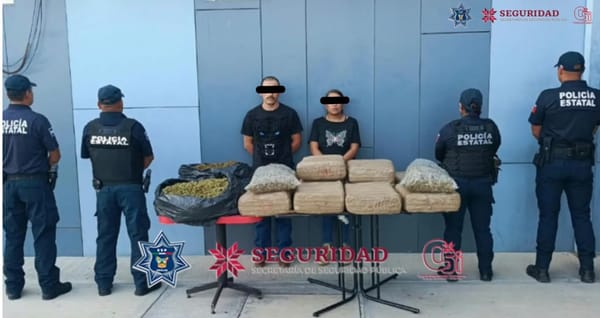 Traían más de 70 kilos de marihuana