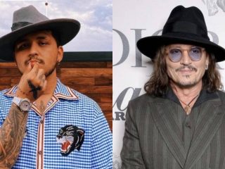 Christian Nodal comparte FOTOS con Johnny Depp