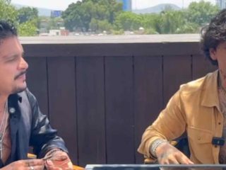 Christian Nodal conoce a su doble